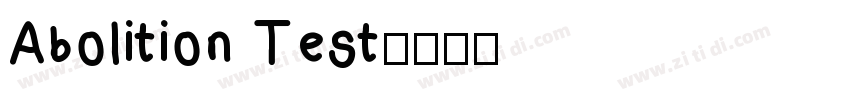 Abolition Test字体转换